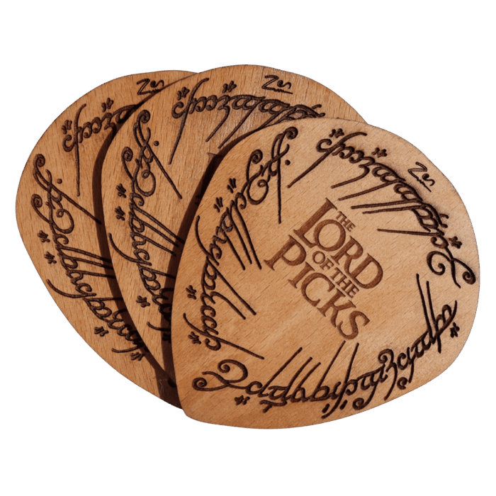 4'lü Lord Od The Picks Ahşap Bardak Altlığı Seti - Görsel 3