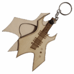 Warlock Naturel Gitar Formlu Ahşap Pena Kutusu - Görsel 6