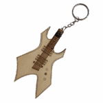 Warlock Naturel Gitar Formlu Ahşap Pena Kutusu - Görsel 3