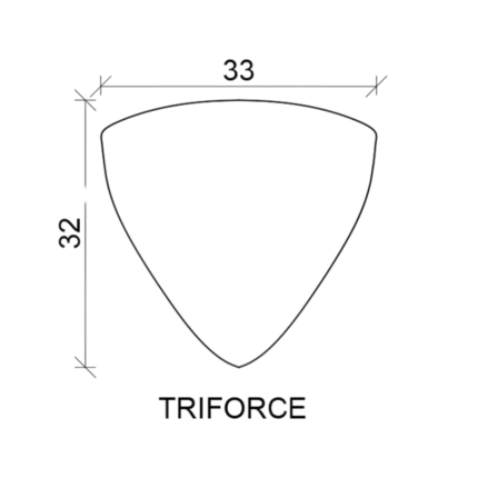 African Blackwood Triforce Ahşap Pena
