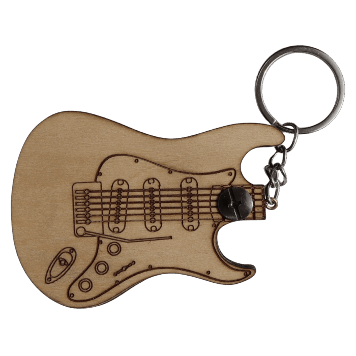 Stratocaster Naturel Gitar Formlu Ahşap Pena Kutusu - Görsel 2