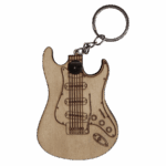 Stratocaster Naturel Gitar Formlu Ahşap Pena Kutusu