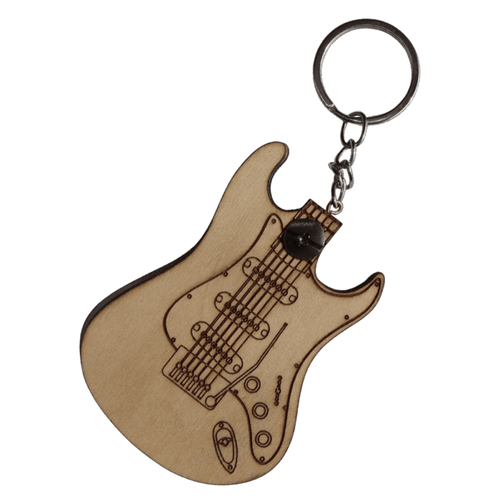 Stratocaster Naturel Gitar Formlu Ahşap Pena Kutusu - Görsel 4