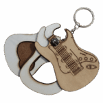 Stratocaster Naturel Gitar Formlu Ahşap Pena Kutusu - Görsel 3