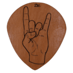 4'lü Heavy Metal Ahşap Bardak Altlığı Seti