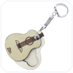 Classic Gold Gitar Formlu Ahşap Pena Kutusu - Görsel 2