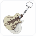 Jazz Gold Gitar Formlu Ahşap Pena Kutusu - Görsel 2