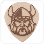 4'lü Viking 2 Naturel Ahşap Bardak Altlığı Seti