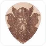 4'lü Viking 3 Naturel Ahşap Bardak Altlığı Seti - Görsel 2