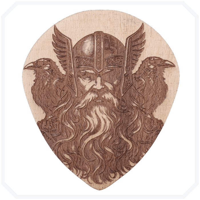 4'lü Viking 3 Naturel Ahşap Bardak Altlığı Seti - Görsel 2