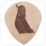 4'lü Ragnar Desenli Naturel Ahşap Bardak Altlığı Seti