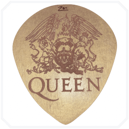 Queen 2 Gold Ahşap Bardak Altlığı