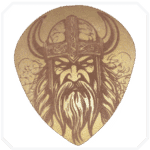 Viking 1 Gold Ahşap Bardak Altlığı
