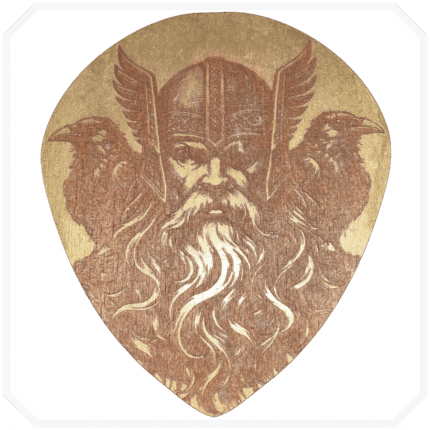 Viking 3 Gold Ahşap Bardak Altlığı