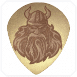 Viking 4 Gold Ahşap Bardak Altlığı